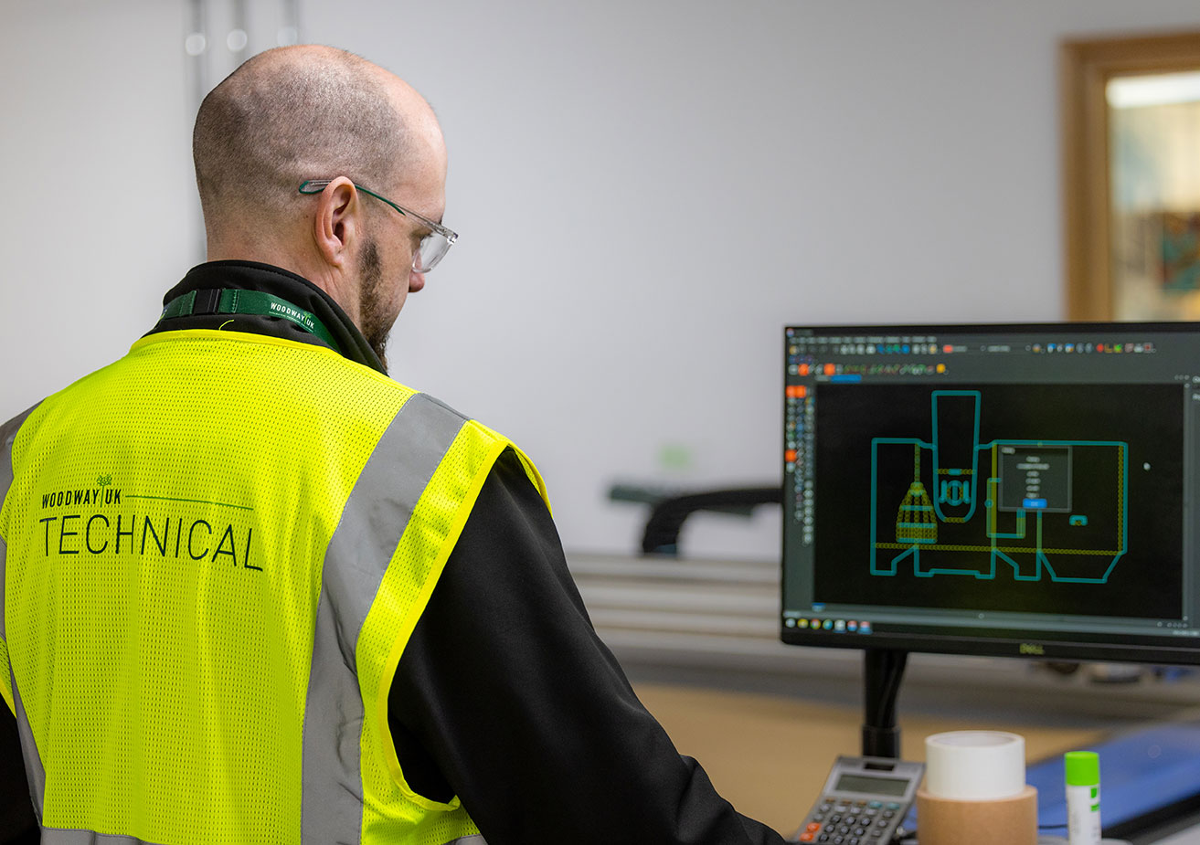 woodway technical packaging design cad